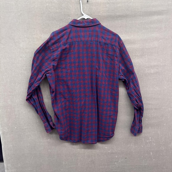 Bonobos Shirt Mens XL Red Blue Plaid Stretch Slim Fit Long Sleeve Casual Button - Picture 8 of 10